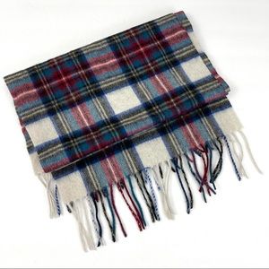 Louisa Perini 100% Cashmere Tartan Plaid Scarf